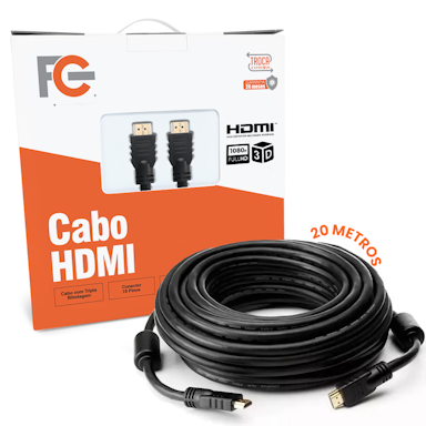 Cabo HDMI Full HD 3D 20 Metros - FCCB004